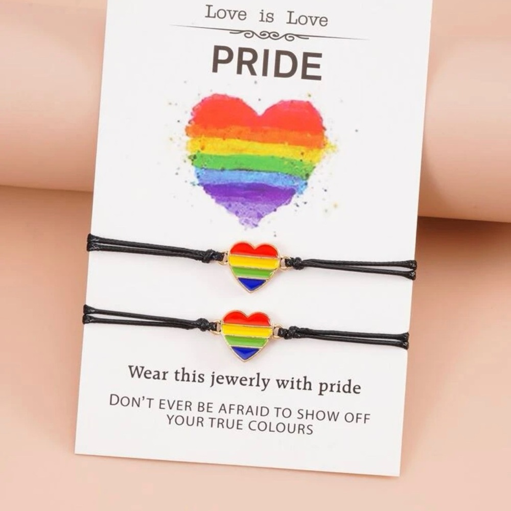 FOUR PRIDE friendship bracelets-keep and give 🏳️‍🌈🏳️‍🌈